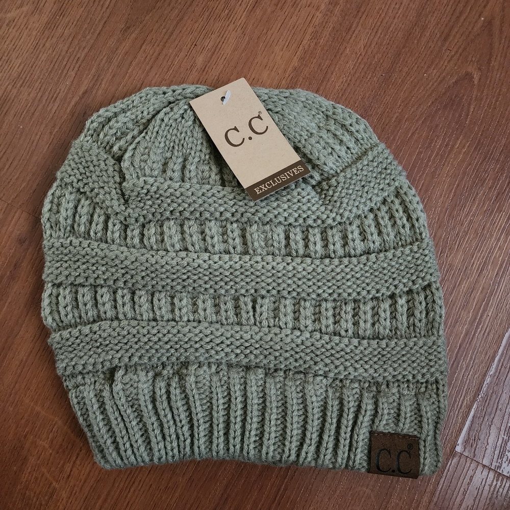 C.C Knit Beanie - Olive